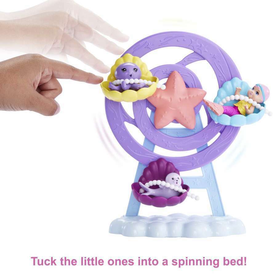 Mermaid Doll, Nurturing Playset With Merbaby, Octopus and Seal - Medaid International