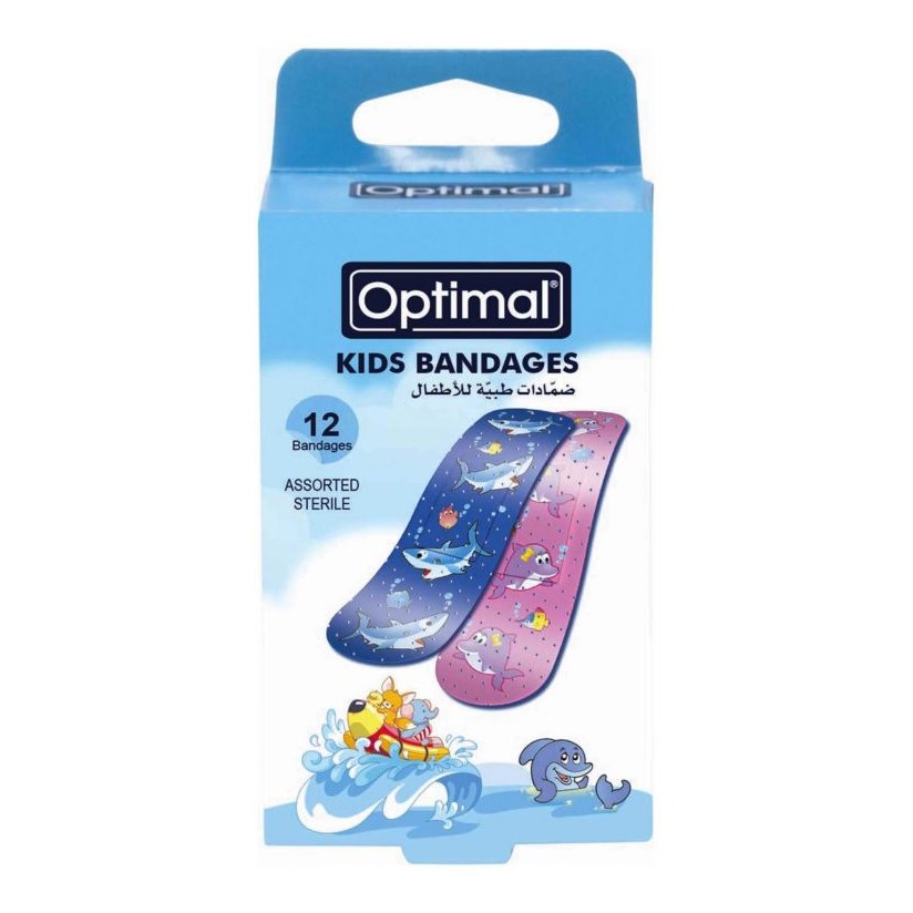 Kids Bandaids - Assorted Beach Bandages - 12 pcs