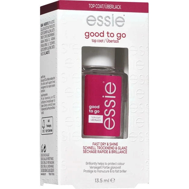 Essie Top Coat, Protection And Shine, Transparent, 13.5 Ml Transparent