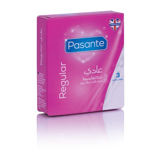 Pasante Regular, 3 Condoms - Medaid