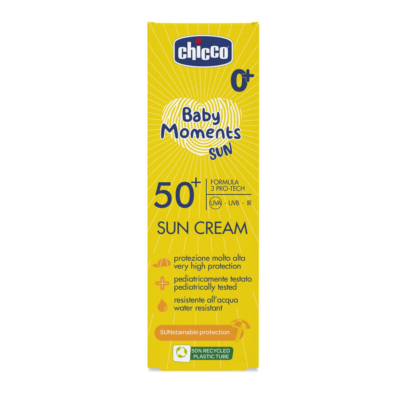 CHICCO Baby Moments SUN CREAM SPF50+ 75ml - Medaid International