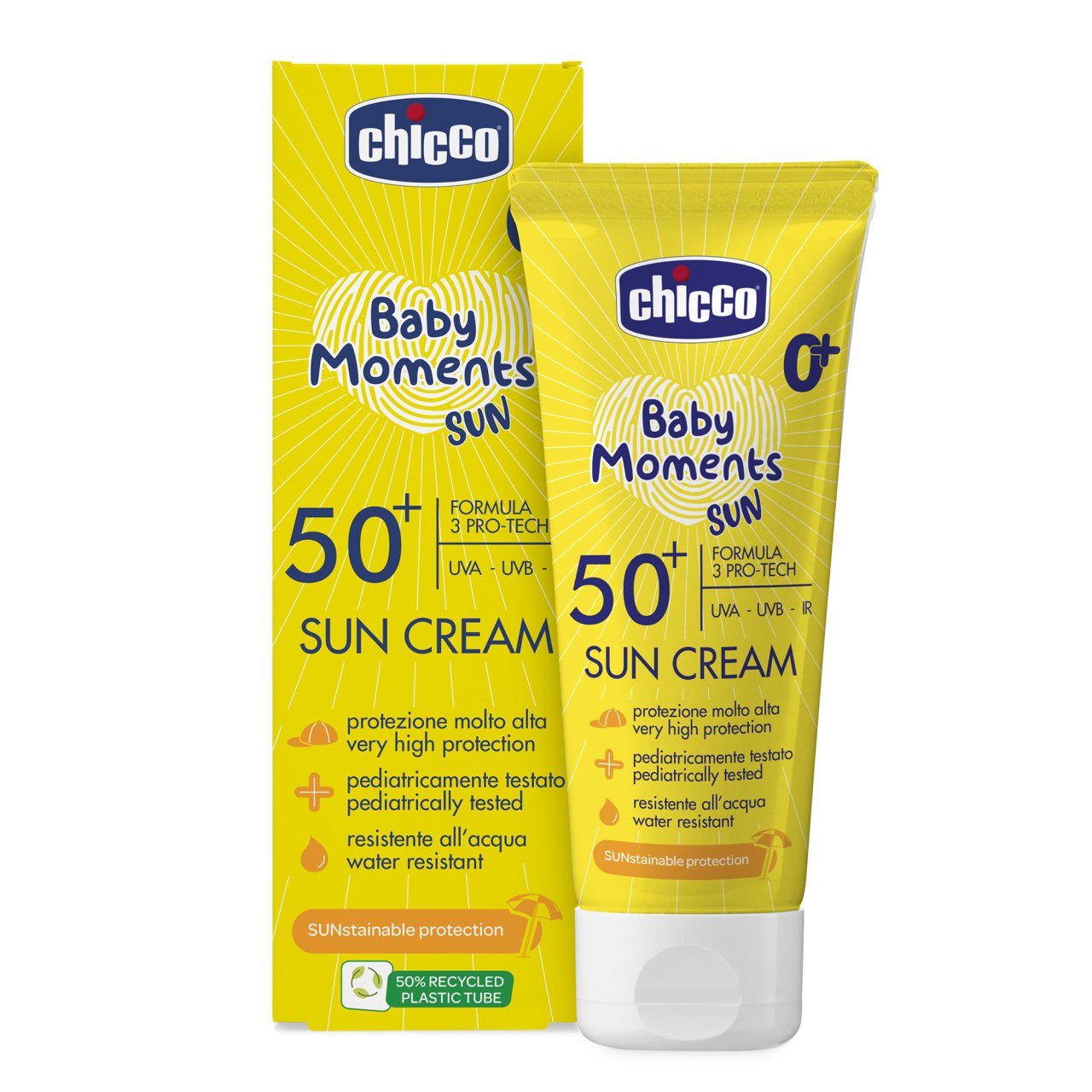 CHICCO Baby Moments SUN CREAM SPF50+ 75ml - Medaid International