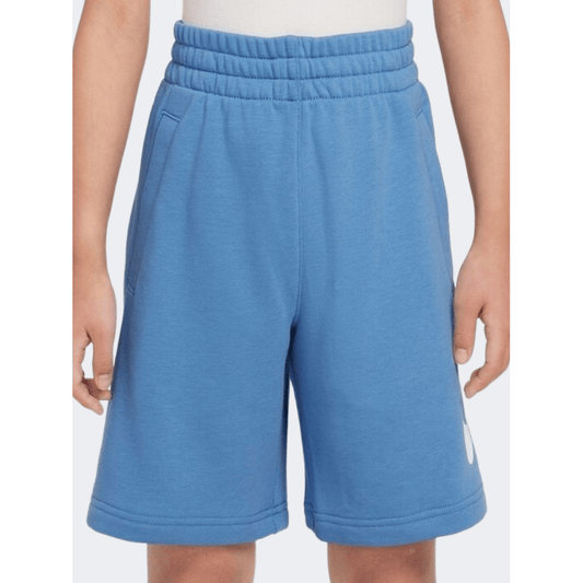 Nike Sportswear Club Fleece French Terry Boys Lifestyle Short Blue/White - Medaid International