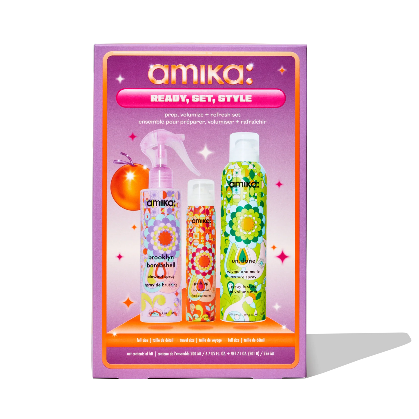 AMIKA - ready, set, style prep, volumize + refresh set - Medaid International