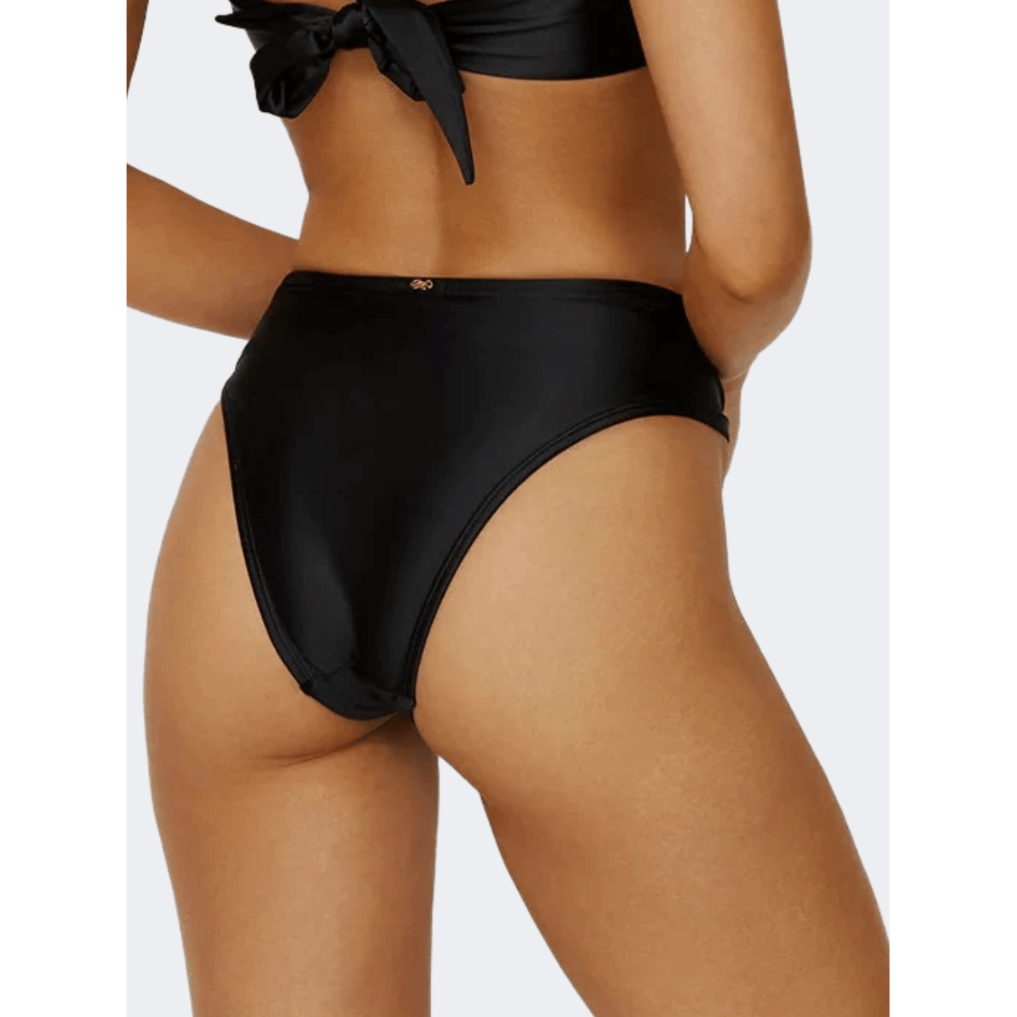 Pq Swim Nightfall Detail Fanned Bottoms Women Beach Slip Black - Medaid International