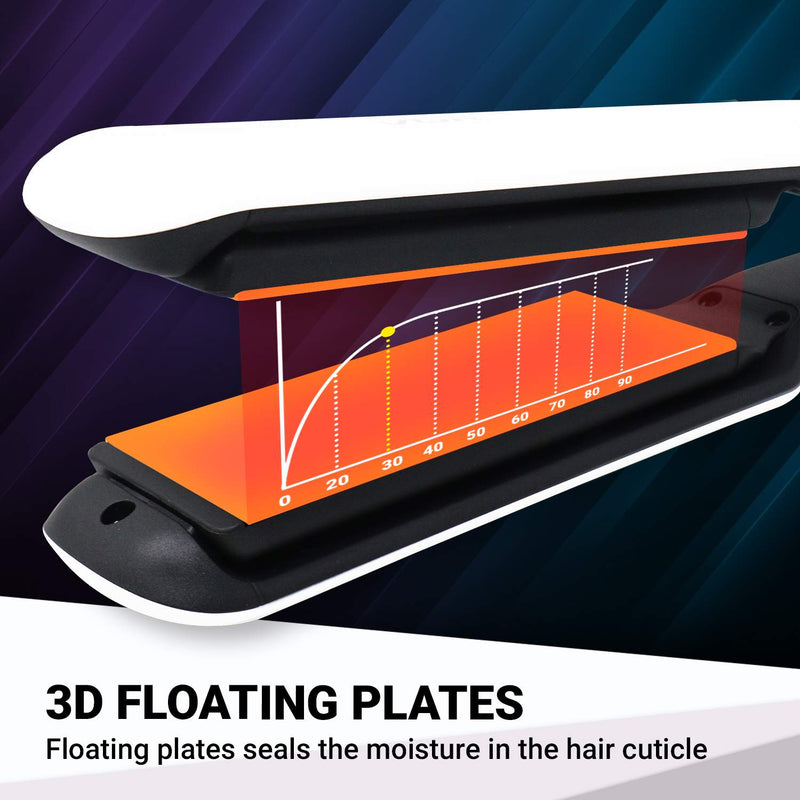 VGR V511 Flat Iron Anti-Static Flat Iron With Ceramic Plates And Lcd Display Hair Straightener - Medaid International