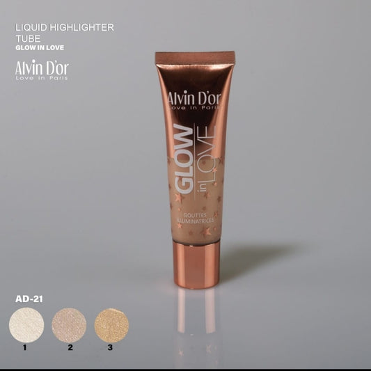 Alvin D'Or Ad-21 Glow In Love Liquid Highlighter Tube - Medaid