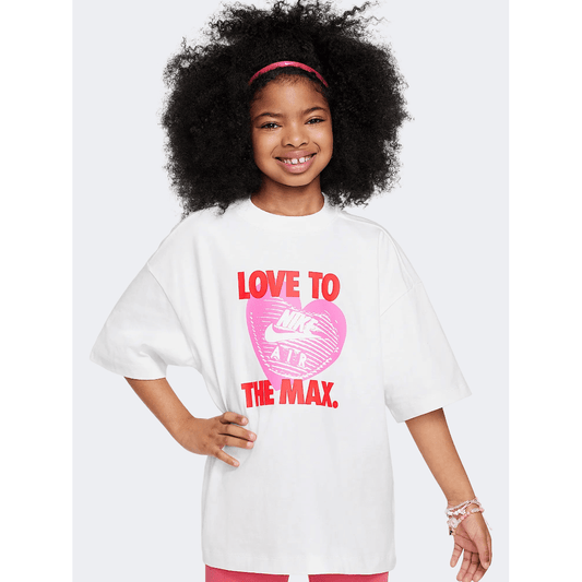 Nike Sportswear  Girls Lifestyle T-Shirt White - Medaid International