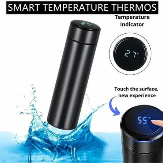Temperature Display Vacuum Insulated Water Bottle Thermos - Medaid International