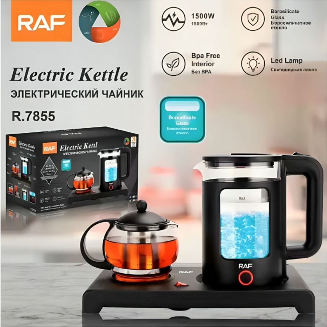 RAF Electric Kettle 1500W with Tea Brewing Pot R7855 - Medaid International