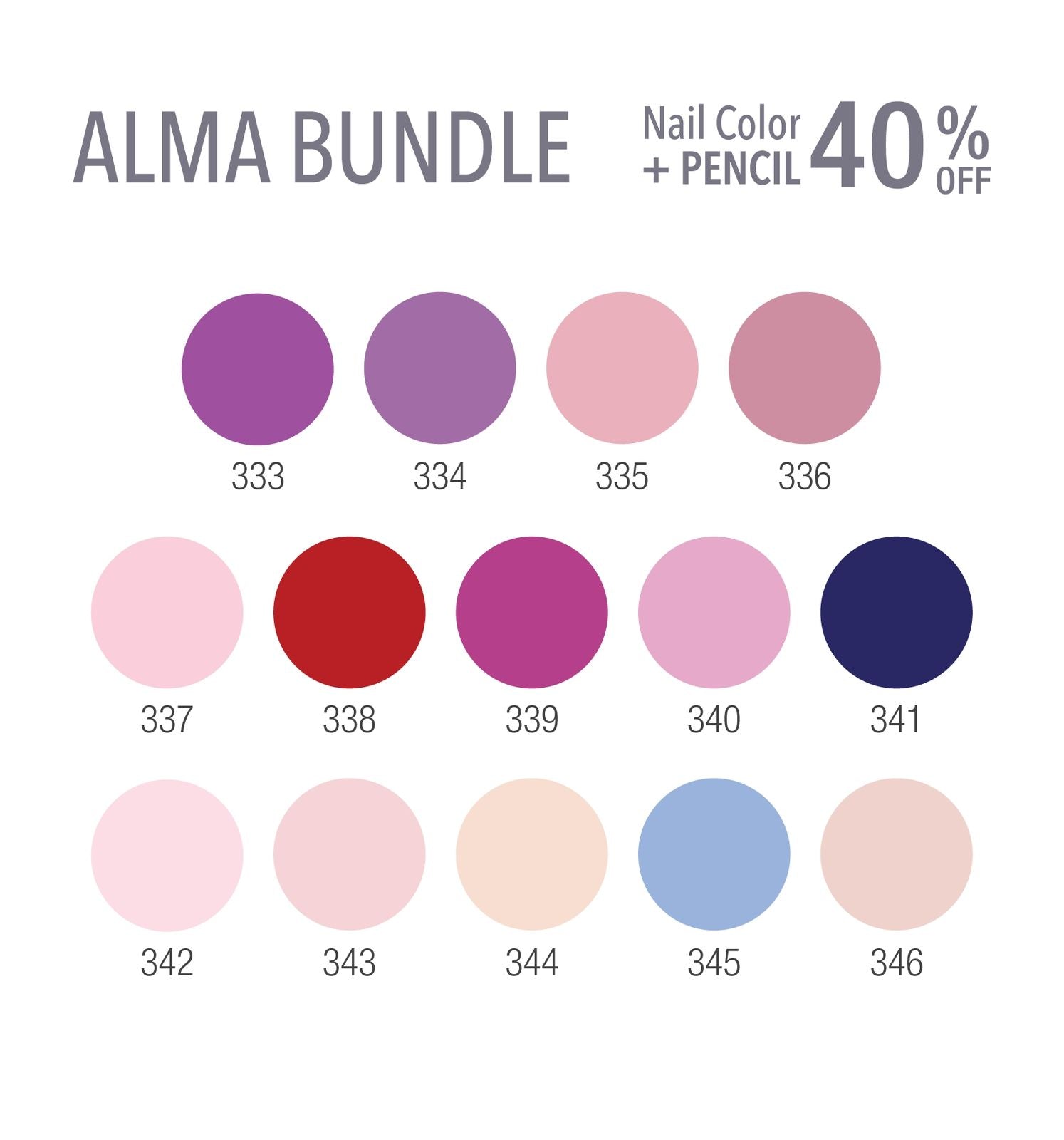 Alma Nail Polish X Lipliner Bundle 40% Off - Medaid - Lebanon