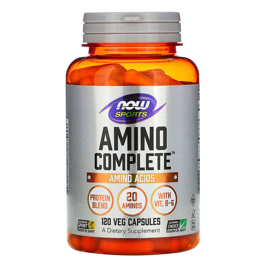 NOW Foods, Sports, Amino Complete, Amino Acids, 120 Veg Capsules - Medaid International