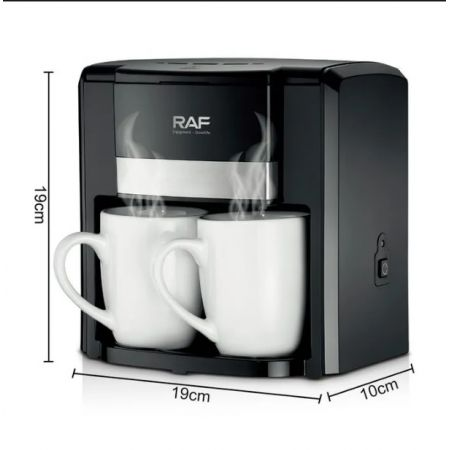 RAF Coffee Maker With 2 Free Mug 650W 420ML R115 - Medaid International