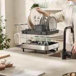 Joseph Joseph Excel™ Steel 2-Tier Dish Rack - Medaid International