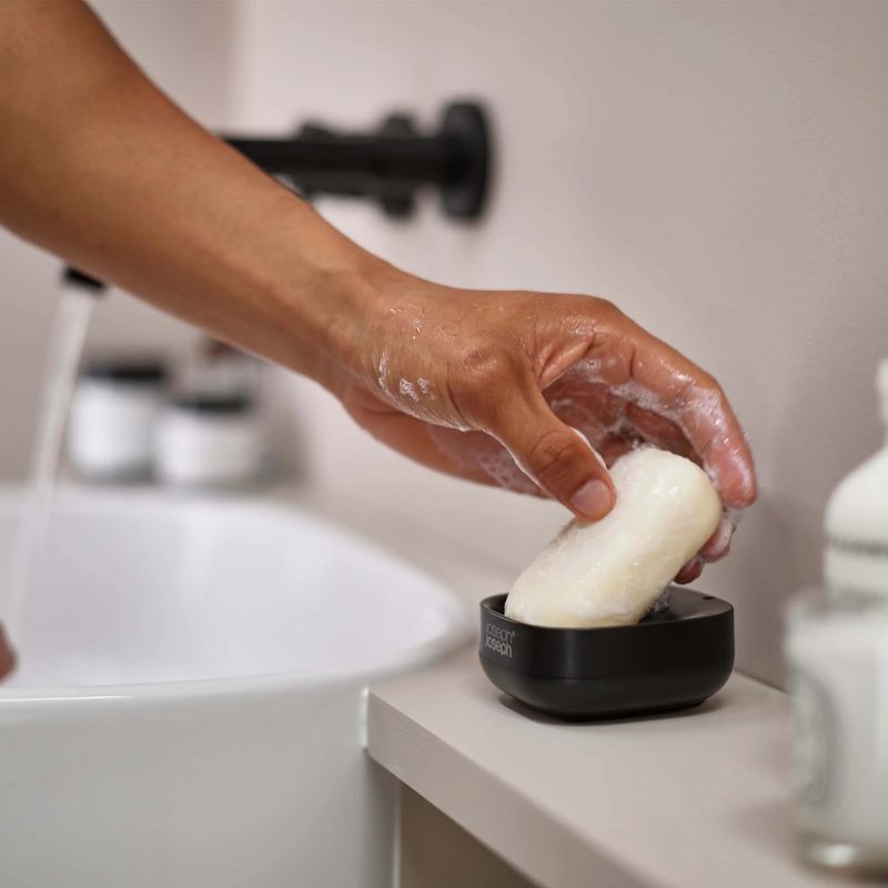 Joseph Joseph Slim™ Compact Matt Black Soap Dish - Medaid International