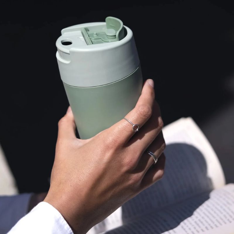 Joseph Joseph Sipp™ Green Travel Mug Large with Hygienic Lid 454ml - Medaid International