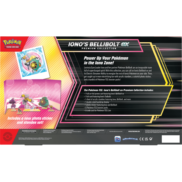 Pokemon TCG: April EX IONO’S BELLIBOLT EX PREMIUM COLLECTION - Medaid International
