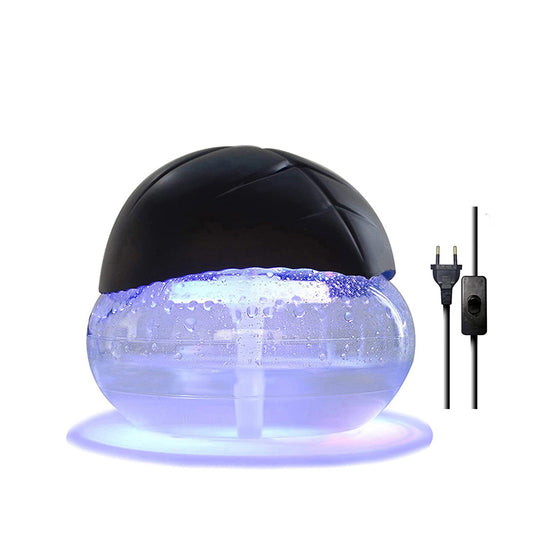 1000 ML Water Air Purifiers Humidifier Water Air Revitalizer Air Cleaner Air Freshener with 6 LED Color Changing Mood Light Black - Medaid International