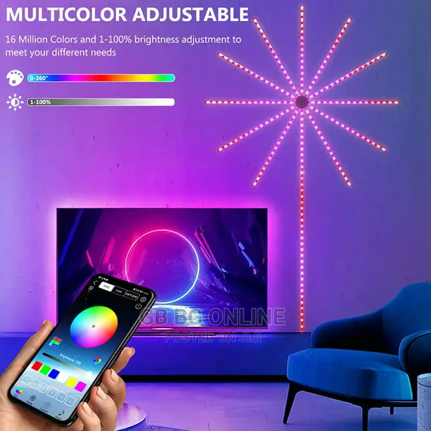 LED Fire Work Strip Lights App And Remote Control - Medaid International