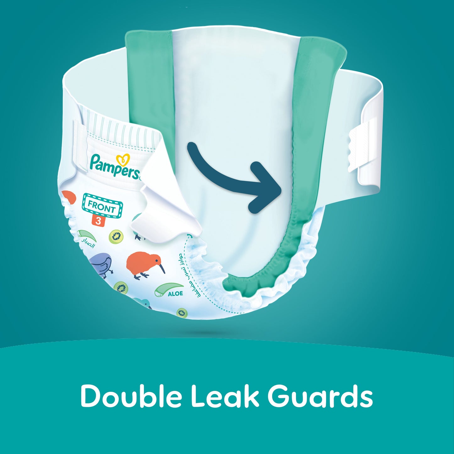 Pampers Rash Protection Taped Diapers, Size 3, 84 Count - Medaid