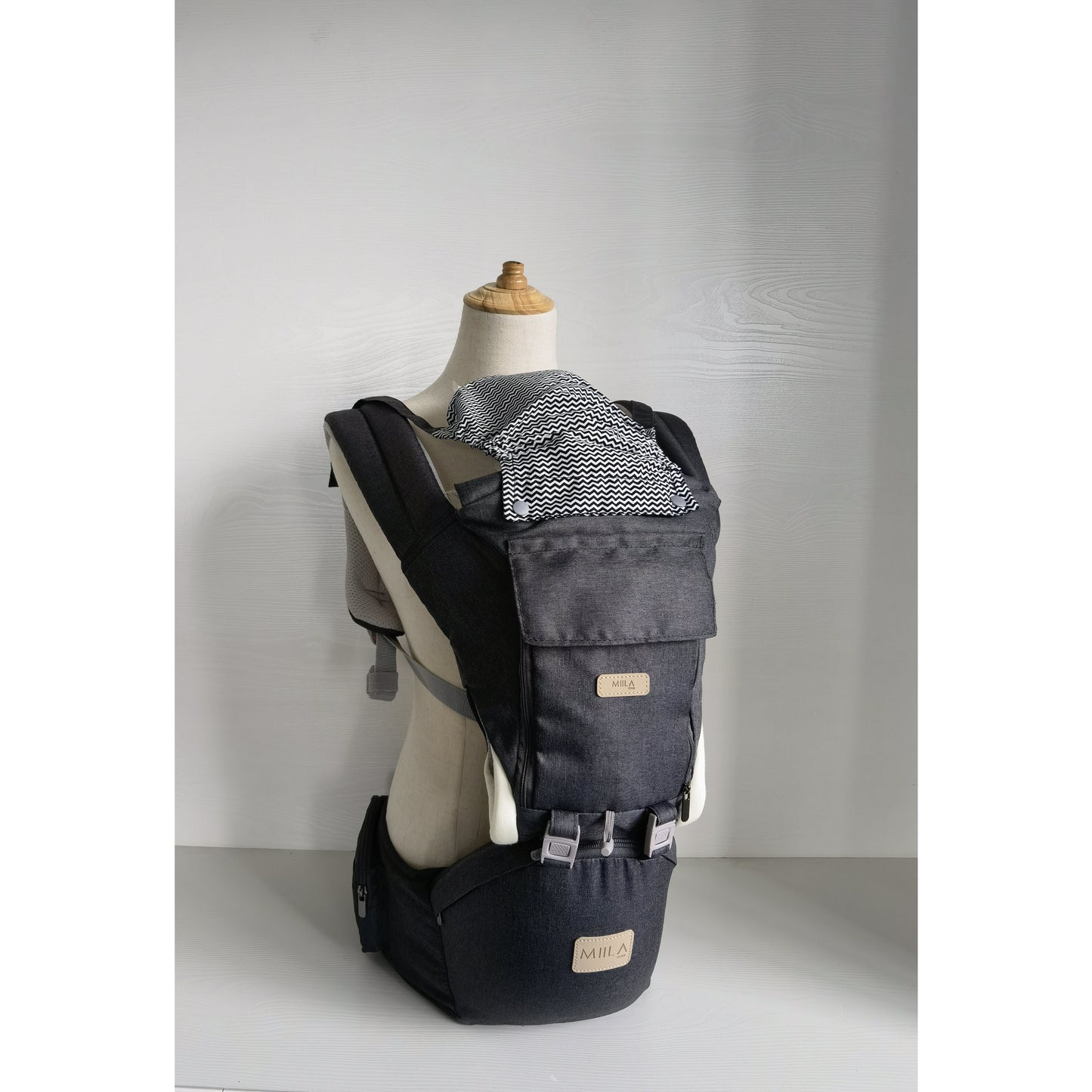 Miila Canvas Nursing Chair - Beige Rocker Set