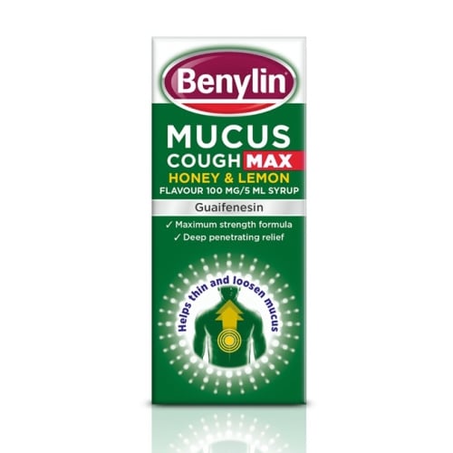 Benylin - Mucus Cough Max Honey & Lemon Syrup 150ml - Medaid International