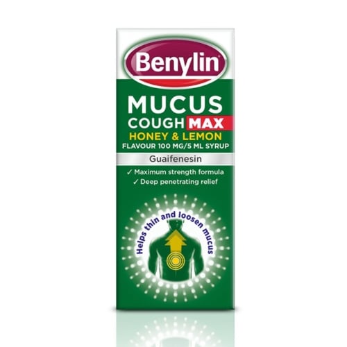 Benylin - Mucus Cough Max Honey & Lemon Syrup 150ml - Medaid