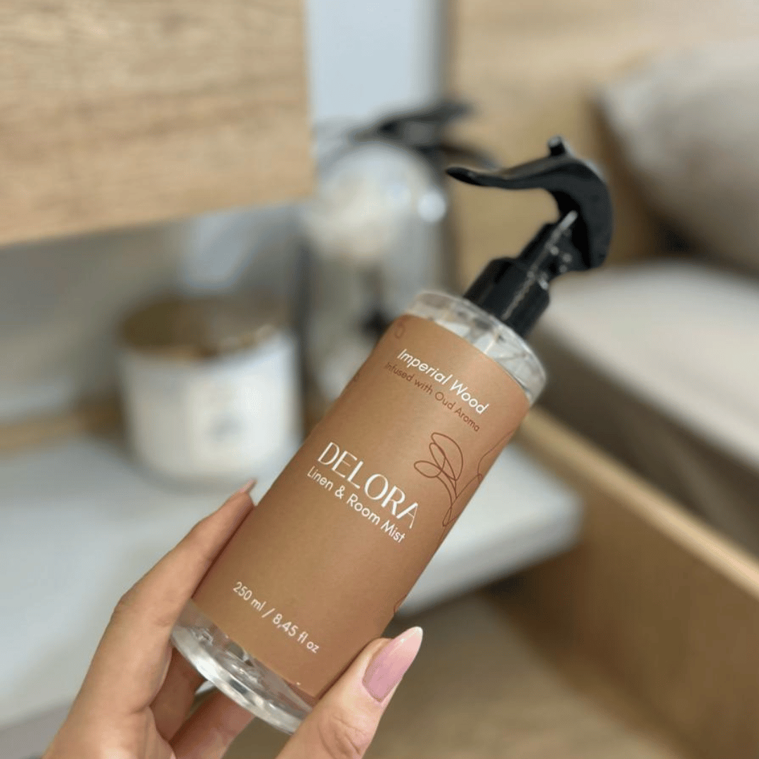 Delora Linen & Room Mist - Imperial Wood (Infused with Oud Aroma)
