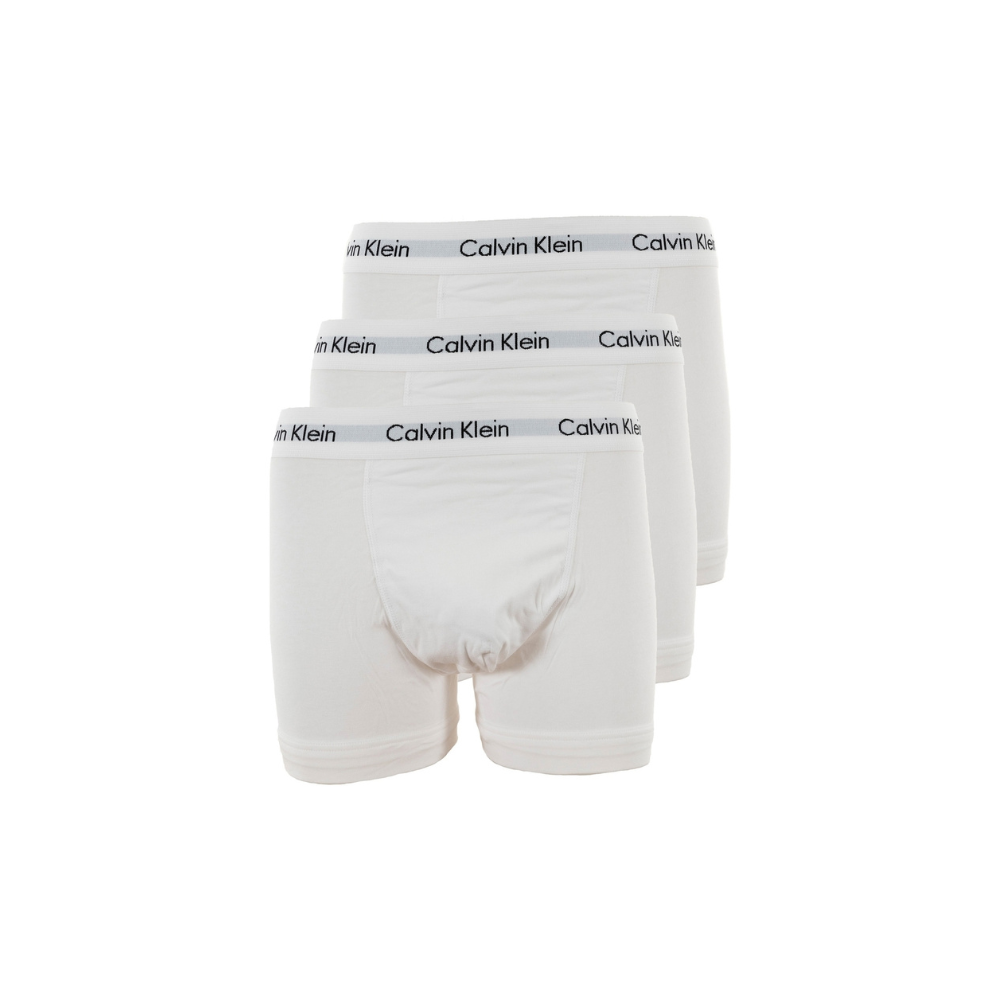 Calvin Klein 3 Pack Trunks White Cotton Stretch - Medaid International
