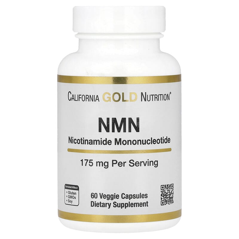 California Gold Nutrition, NMN, 175 mg, 60 Veggie Capsules - Medaid International