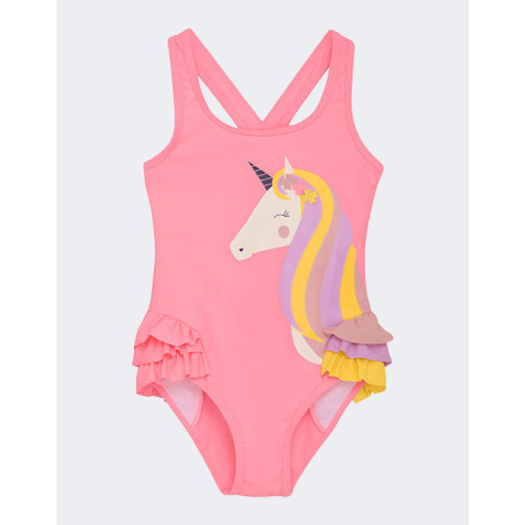 Color Kids Swimsuit Girls Beach Monokini Pink - Medaid International