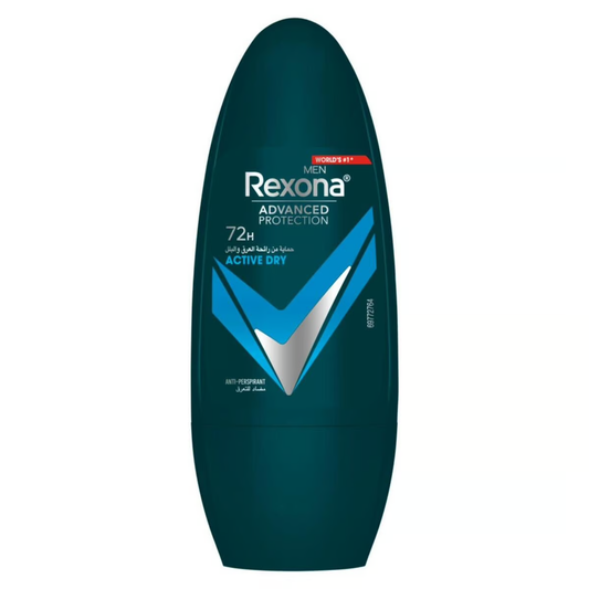 Rexona Men Antiperspirant Active Dry Roll-On 50ml - 72H - Medaid