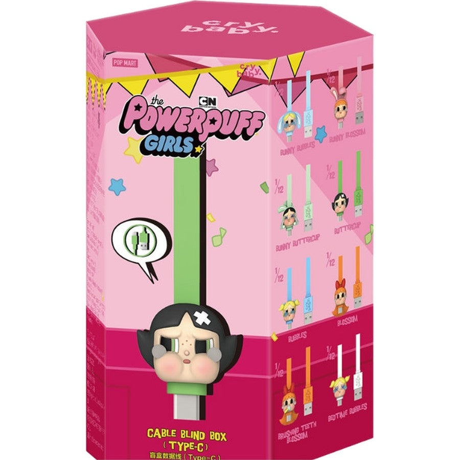 CRYBABY × Powerpuff Girls Series-Cable Blind Box (Type-C) By Pop Mart - Medaid International