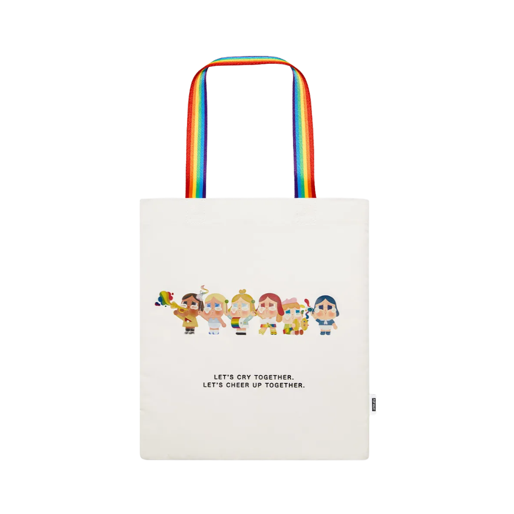 CryBaby  CHEER UP, BABY! SERIES Canvas Bag (White Ver.) By Pop Mart - Medaid International
