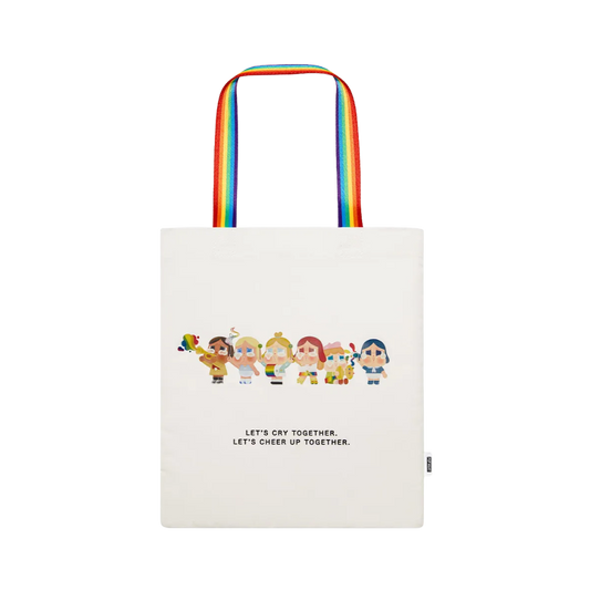 CryBaby  CHEER UP, BABY! SERIES Canvas Bag (White Ver.) By Pop Mart - Medaid International