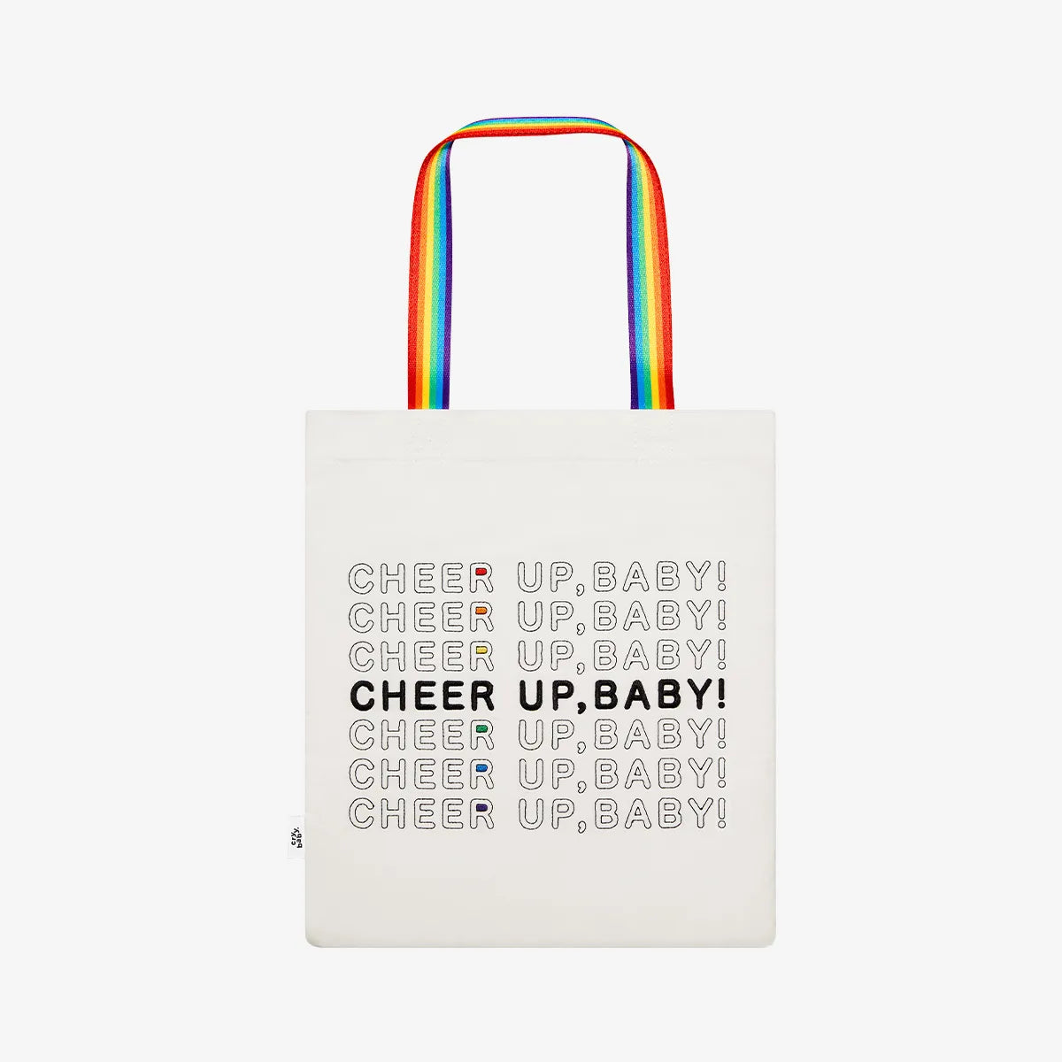 CryBaby  CHEER UP, BABY! SERIES Canvas Bag (White Ver.) By Pop Mart - Medaid International