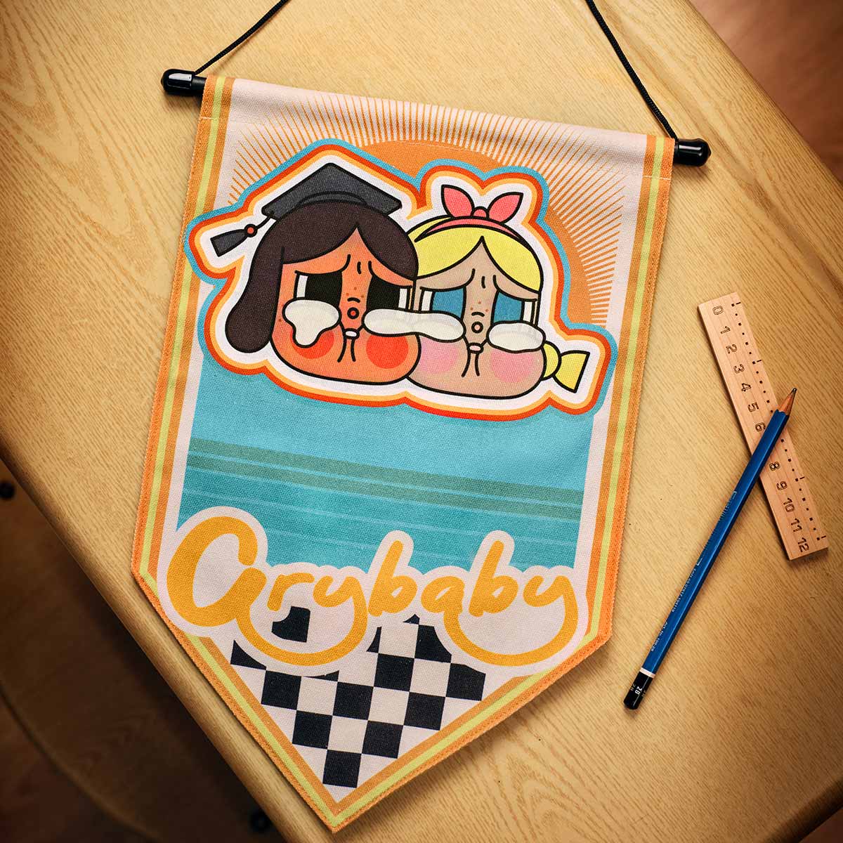 CRYBABY Sunset Concert Series-Badge Flag By POP MART - Medaid International