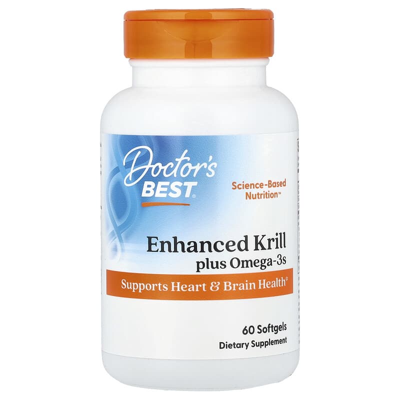 Doctor's Best, Enhanced Krill Plus Omega3s , 60 Softgels - Medaid International