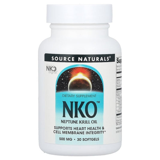 Source Naturals, NKO (Neptune Krill Oil), 500 mg, 30 Softgels - Medaid International