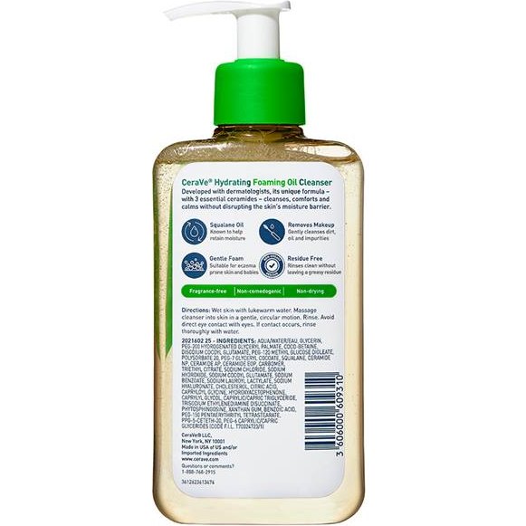 cerave-hydrating-foaming-oil-cleanser-237-ml - Medaid