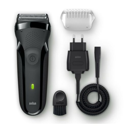 Braun 300s Series 3 Mens Rechargeable Electric Shaver Razor Waterproof