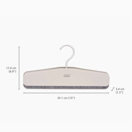 Joseph Joseph Orderly™ Easy-grip Set of 2 Ecru Skirt & Trouser Hangers - Medaid International