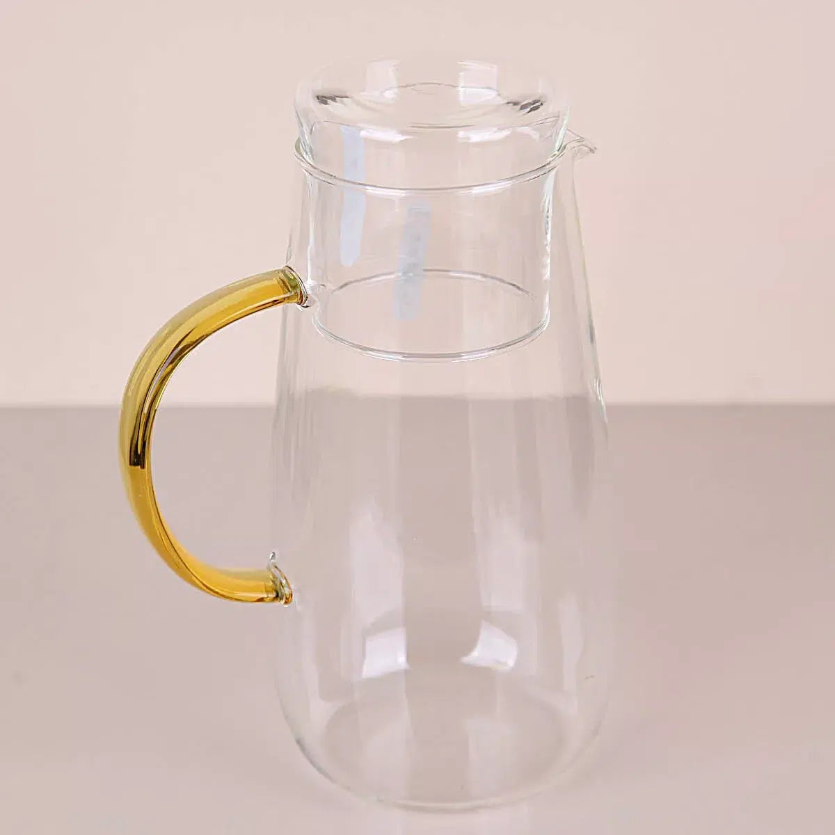 1300 ML, 2-Piece Heat-Resistant Borosilicate Glass Pitcher with Glass Cup - Medaid - Lebanon