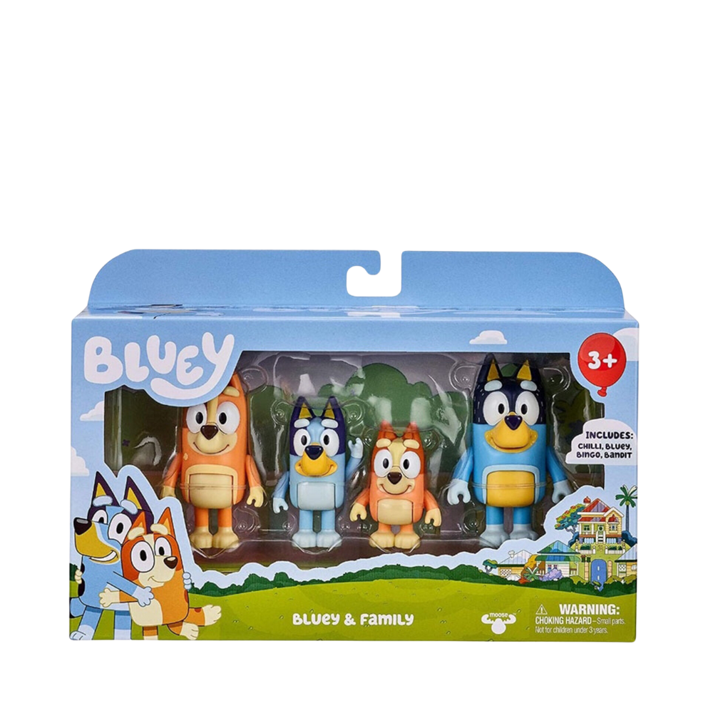 Bluey S1 Figure 4 Family Pack By Moose Toys - Medaid International