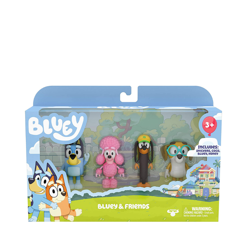 BLUEY S3 FIGURE 4 Pack Friends By Moose Toys - Medaid International