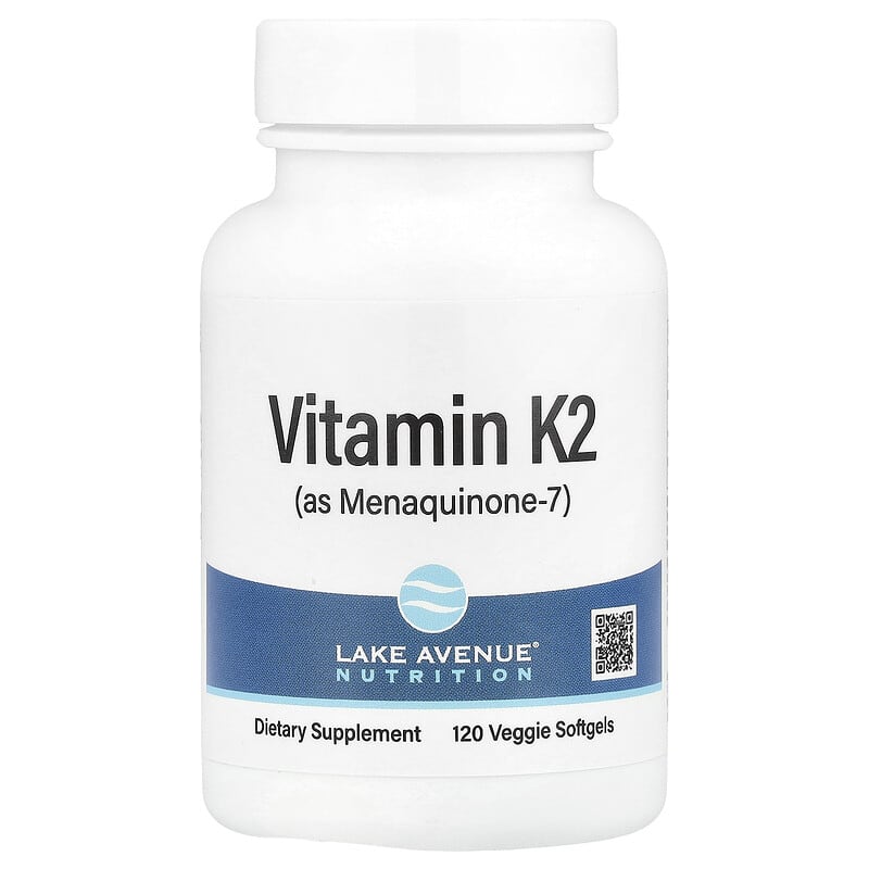 Lake Avenue Nutrition, Vitamin K2 (as Menaquinone-7), 120 Softgels - Medaid International
