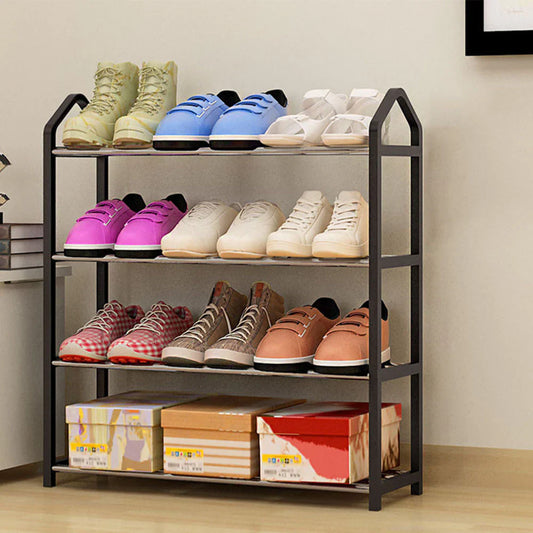 4 Layer Shoe Stand Stackable Shoe Rack Organizer Slipper Rack - Medaid International