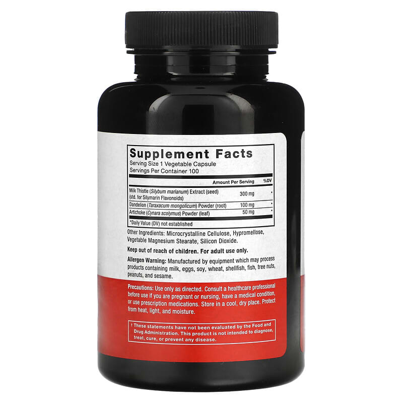 Force Factor, Milk Thistle, 300 mg , 100 Vegetable Capsules - Medaid International
