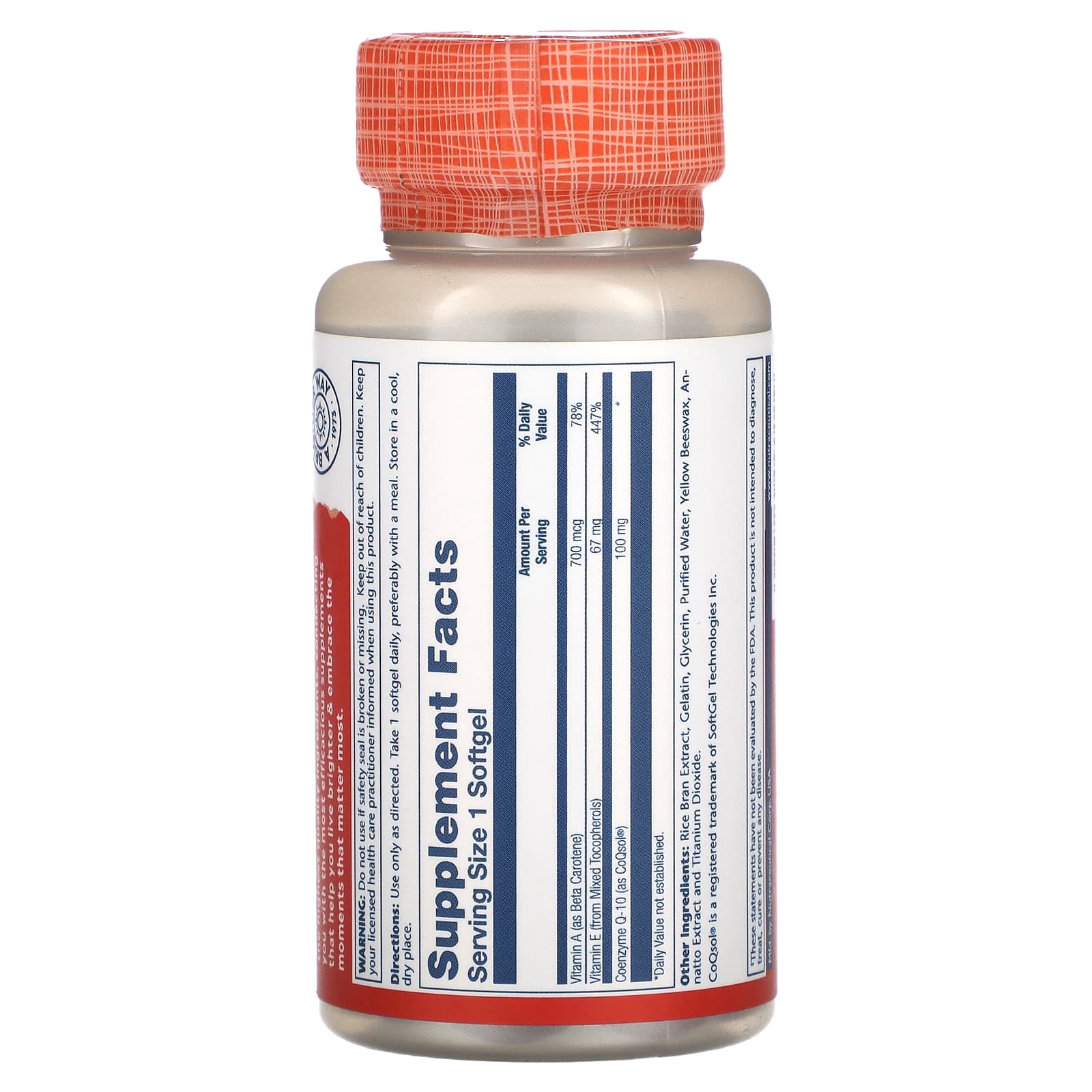 Solaray, Bio COQ-10, 100 mg, 30 Softgels - Medaid International