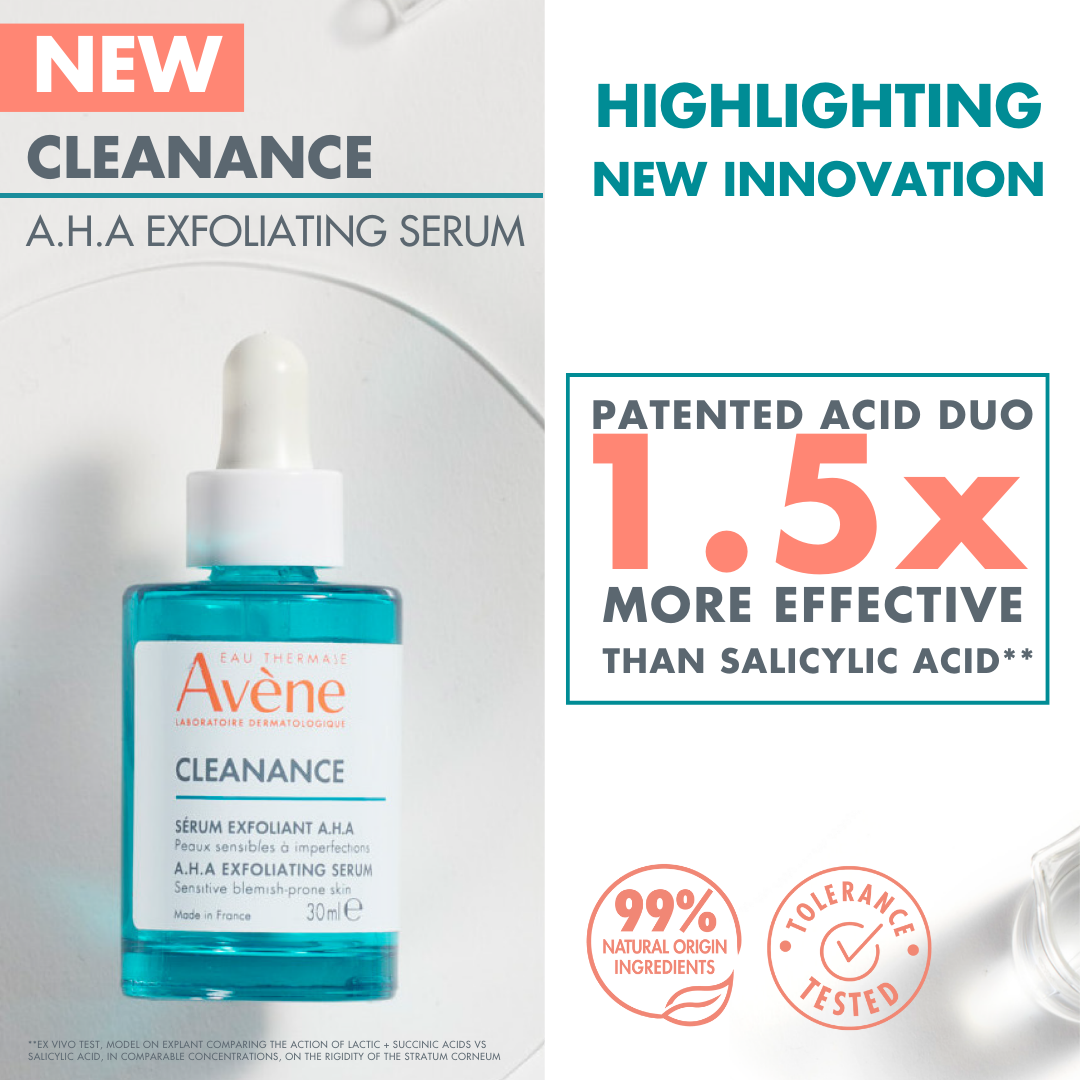 Avène Cleanance Exfoliating Aha Serum 30ml